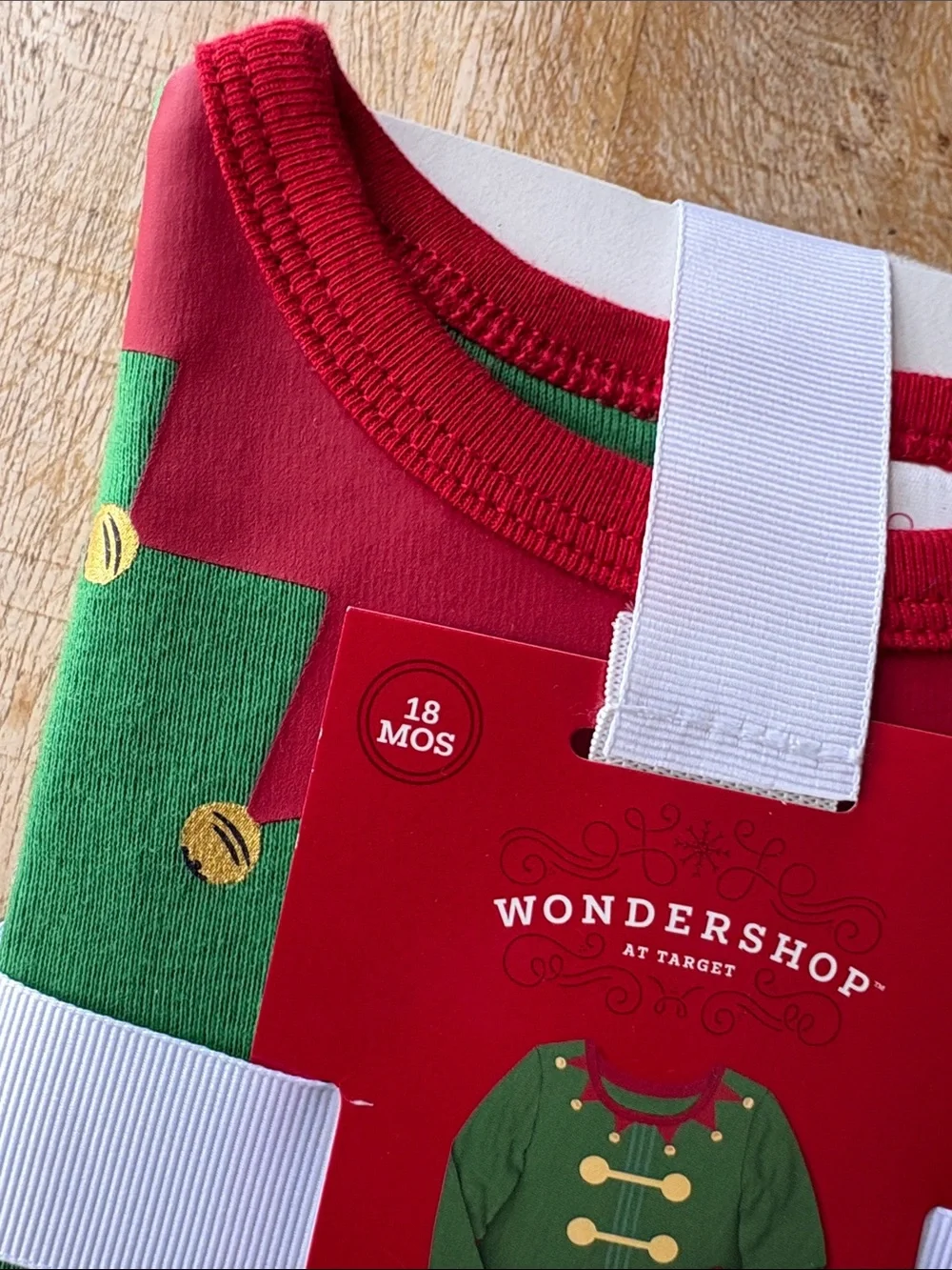 NWT Wondershop Toddler Elf Pajama Set 18m